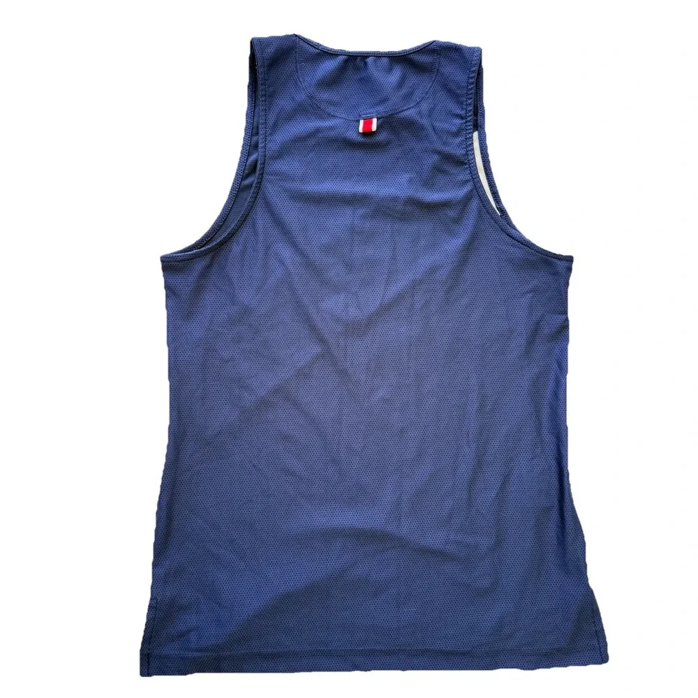 TRACKSMITH Van Cortlandt Race Day Singlet Navy White Women's Small Running Tank - Picture 10 of 13